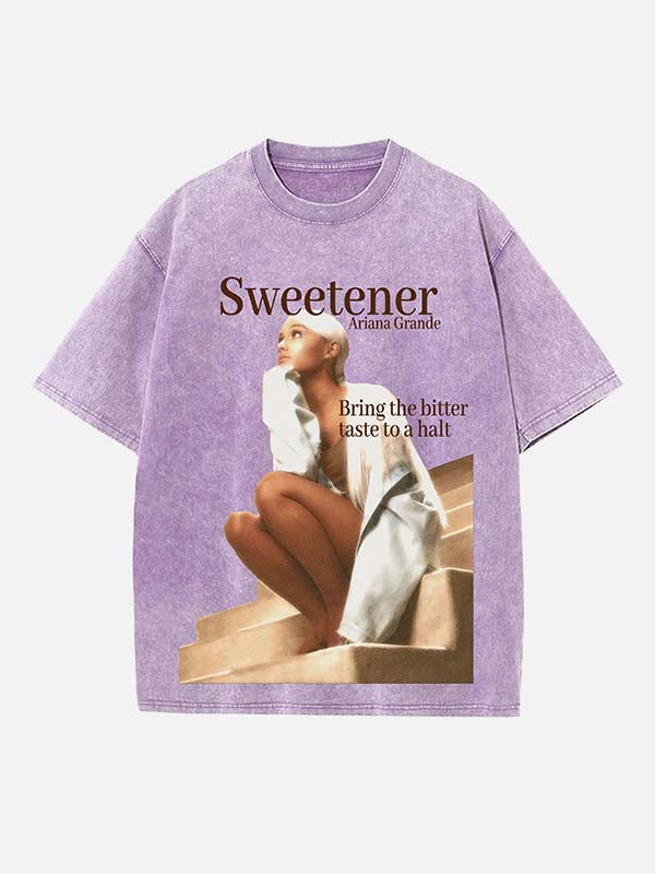 Ariana Grande Print Round Neck T-shirt