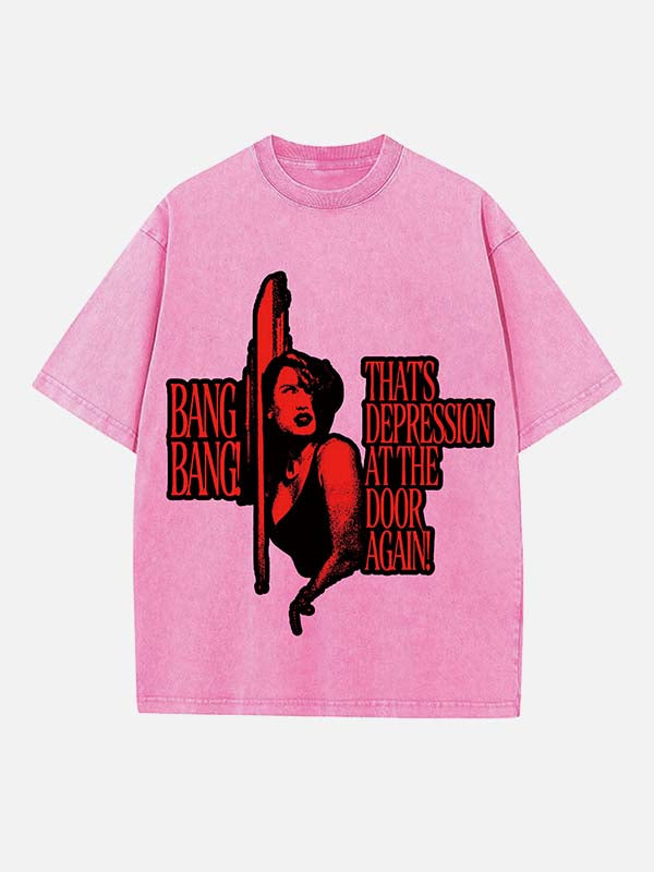 Raye Print Round Neck T-shirt