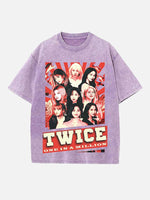TWICE Print Round Neck T-shirt
