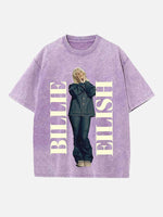 Billie Eilish Print Round Neck T-shirt