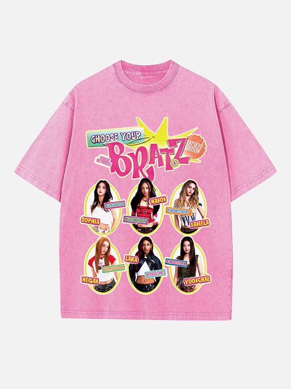 KATSEYE Print Round Neck T-shirt