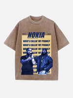 Drake Print Round Neck T-shirt