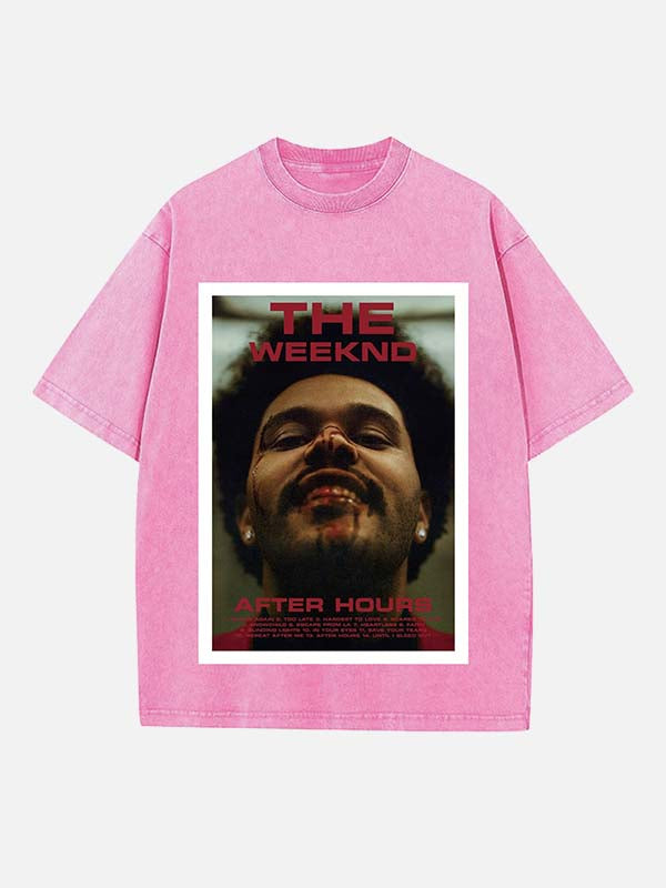 The Weeknd Print Round Neck T-shirt