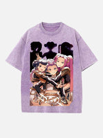 HUNTR/X Print Round Neck T-shirt