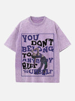 Halsey Print Round Neck T-shirt