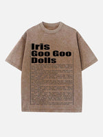 The Goo Goo Dolls Print Round Neck T-shirt