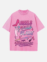 HUNTR/X Print Round Neck T-shirt