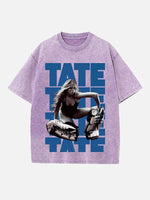 Tate McRae Print Round Neck T-shirt