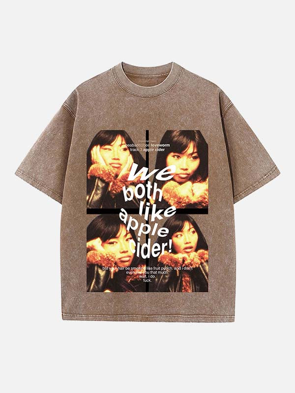 Beabadoobee Print Round Neck T-shirt