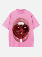 Miley Cyrus Print Round Neck T-shirt