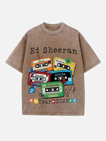 Ed Sheeran Print Round Neck T-shirt