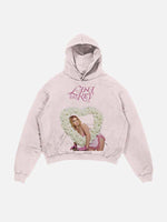 Lana Del Rey Print Slant Pockets Hoodie