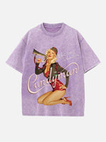 Christina Aguilera Print Round Neck T-shirt