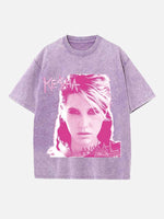 Kesha Print Round Neck T-shirt