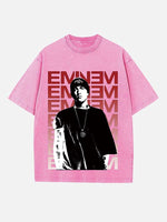 Eminem Print Round Neck T-shirt