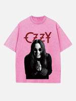 Black Sabbath Print Round Neck T-shirt