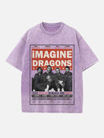 Imagine Dragons Print Round Neck T-shirt