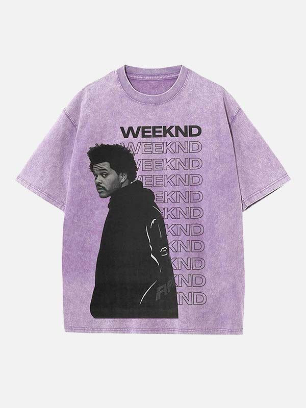 The Weeknd Print Round Neck T-shirt