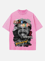 Post Malone Print Round Neck T-shirt