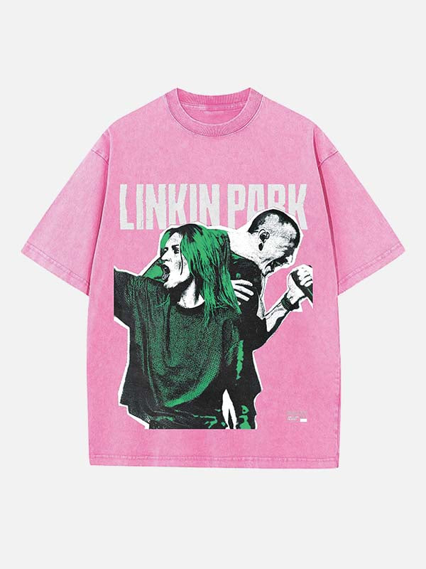 Linkin Park Print Round Neck T-shirt
