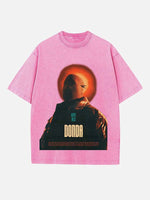 Kanye West Print Round Neck T-shirt