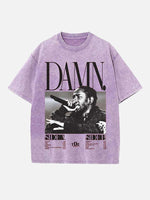 Kendrick Lamar Print Round Neck T-shirt