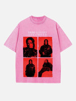 Demi Lovato Print Round Neck T-shirt