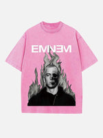 Eminem Print Round Neck T-shirt