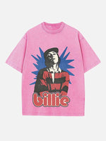 Billie Eilish Print Round Neck T-shirt