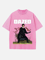 Rihanna Print Round Neck T-shirt