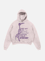 Tate McRae Print Slant Pockets Hoodie