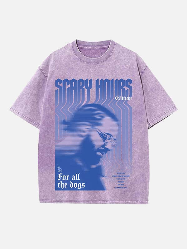 Drake Print Round Neck T-shirt