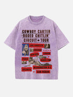 Beyoncé Print Round Neck T-shirt