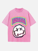 NIRVANA Print Round Neck T-shirt
