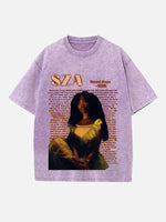 SZA Print Round Neck T-shirt