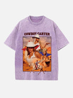 Beyoncé Print Round Neck T-shirt