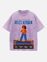 Alicia Keys Print Round Neck T-shirt