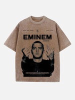 Eminem Print Round Neck T-shirt