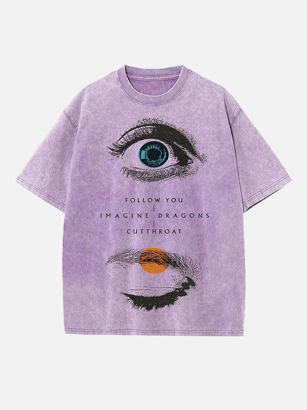 Imagine Dragons Print Round Neck T-shirt