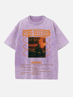 Post Malone Print Round Neck T-shirt