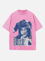 Billie Eilish Print Round Neck T-shirt
