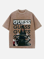 Billie Eilish Print Round Neck T-shirt