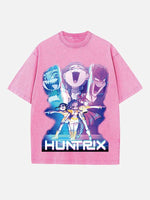 HUNTR/X Print Round Neck T-shirt