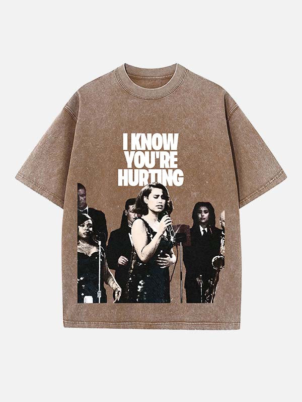 Raye Print Round Neck T-shirt