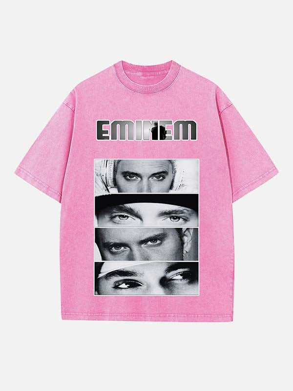 Eminem Print Round Neck T-shirt