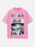 Eminem Print Round Neck T-shirt