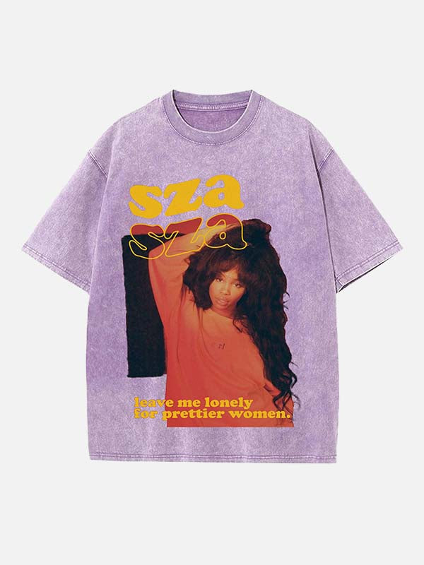 SZA Print Round Neck T-shirt