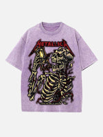 Metallica Print Round Neck T-shirt