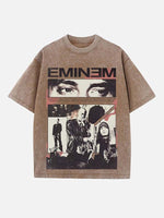 Eminem Print Round Neck T-shirt
