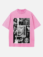 Rihanna Print Round Neck T-shirt